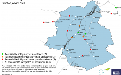 Evolution des gares bruxelloises accessibles